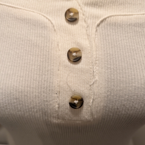 Ardene White Ribbed Top - Picture 2 of 5